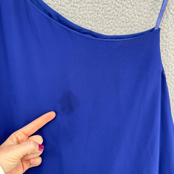 BCBGMaxAzria Alana Side Drape Dress Orient Blue Sleeveless Pullover Size XS - Picture 12 of 12